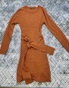 Brave Soul London Orange Sweater Dress